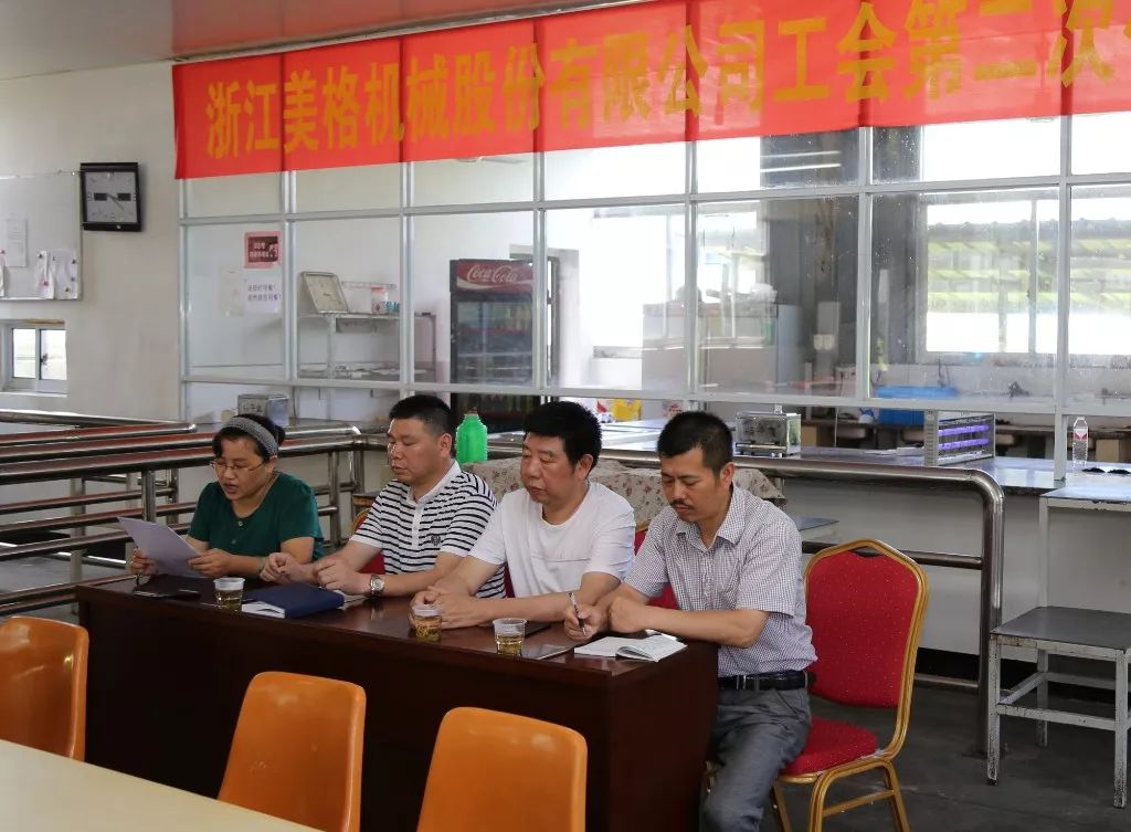 Tionóladh an Dara Comhdháil Ionadaí Ball de Cheardchumann Zhejiang Meige Machinery Co., Ltd